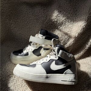 Nike High-Top Sneakers in Black and White